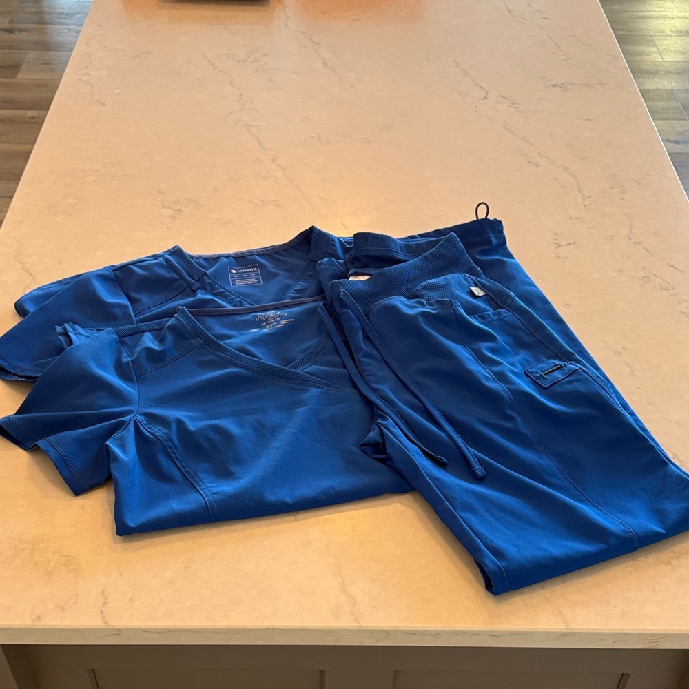 Cherokee Royal Blue Scrub Set